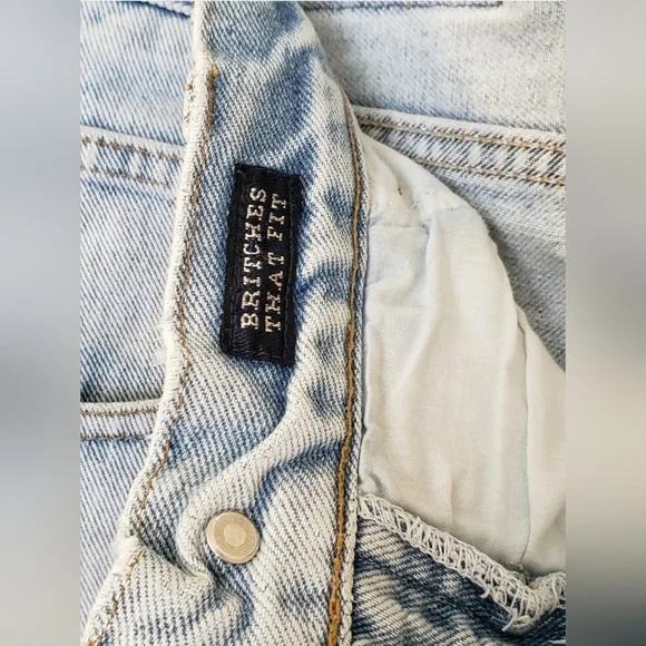 💪VINTAGE BRITCHES GREAT OUTDOORS BLUE JEANS MEN'S SIZE 31 x 31 FADED DISTRESSED - Picture 9 of 12